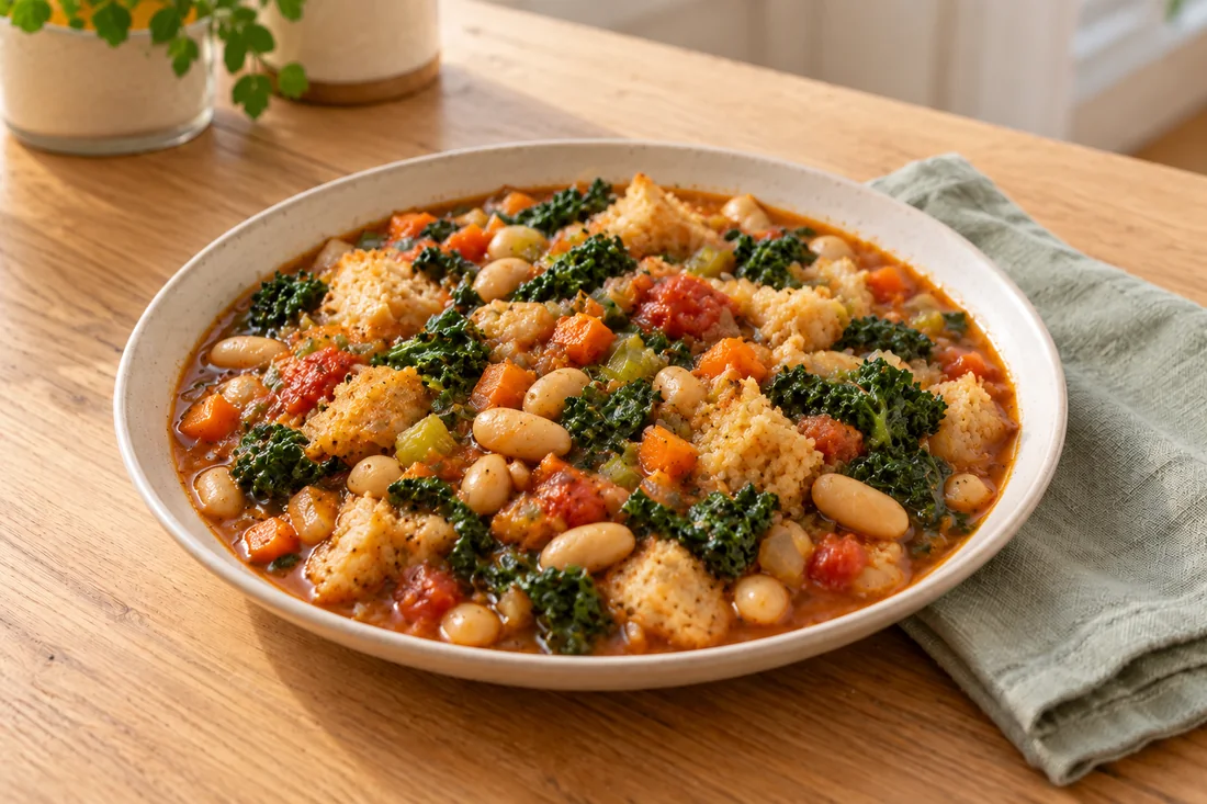 AI-generated serving illustration of Ribollita