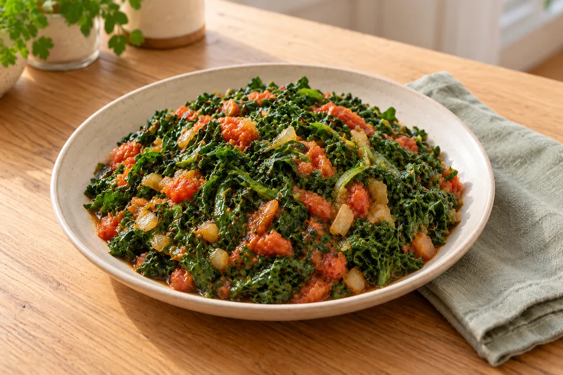 AI-generated serving illustration of Sukuma wiki