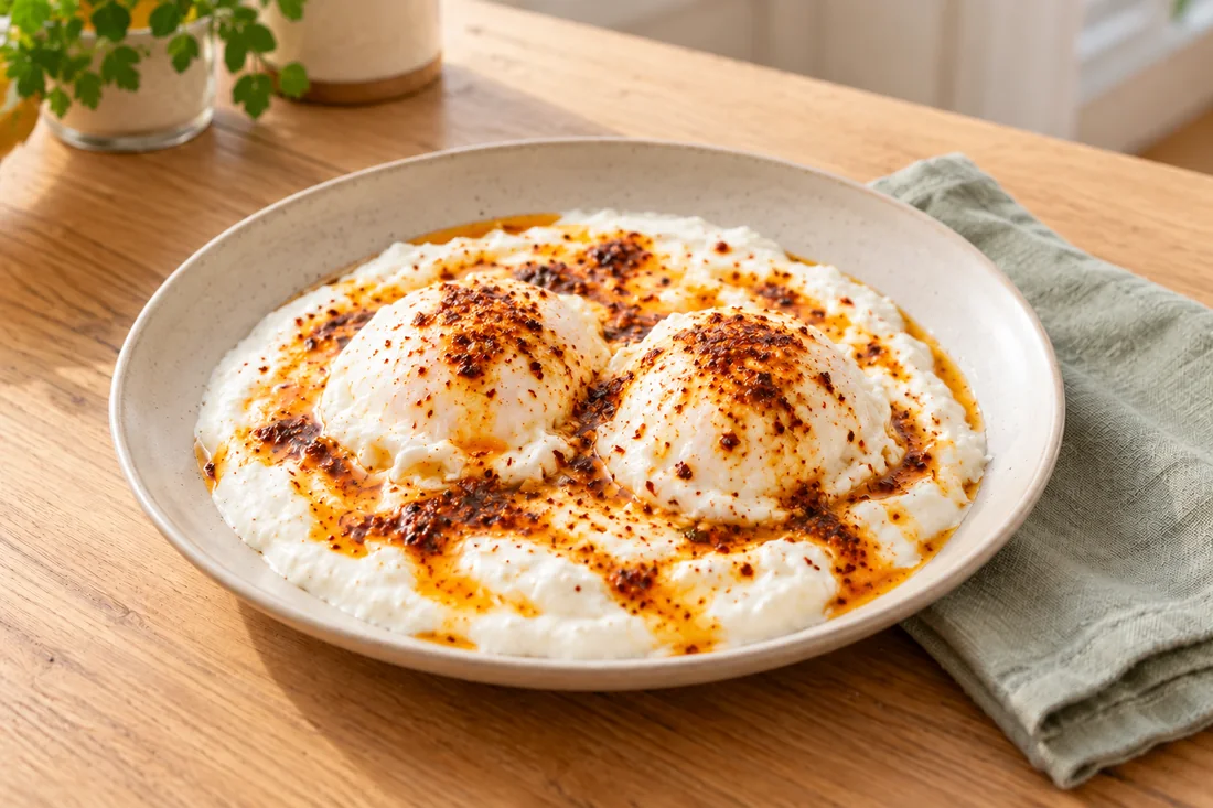 AI-generated serving illustration of Çılbır