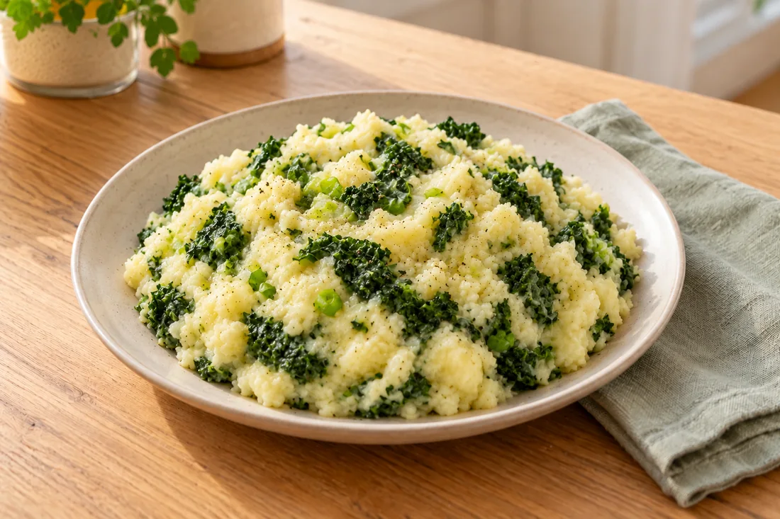 AI-generated serving illustration of Colcannon