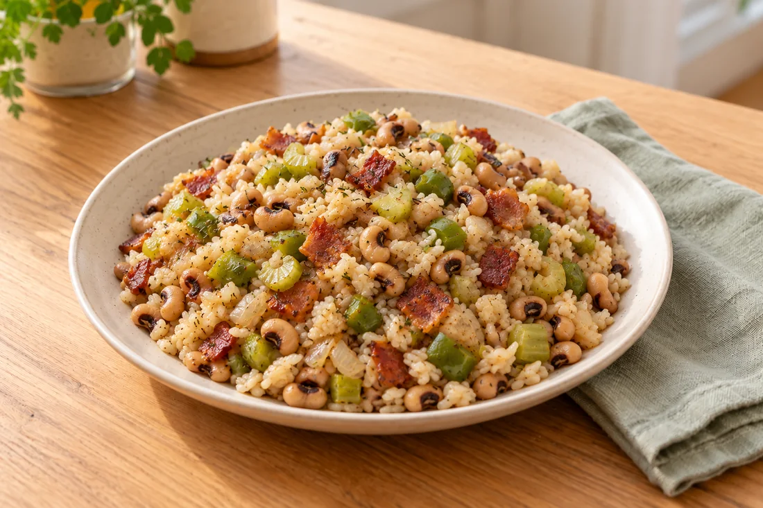 AI-generated serving illustration of Hoppin' John
